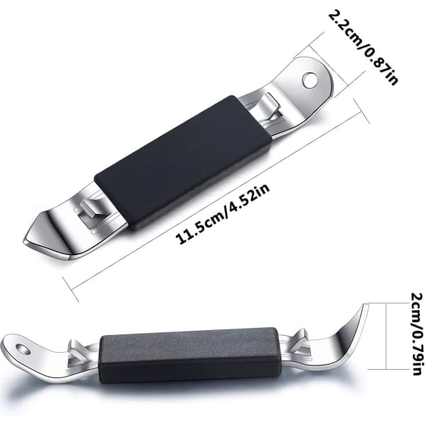 IC Magnetisk flaske- og boksåpner Klassisk ølåpner i rustfritt stål, liten flaskeåpner, boksåpner med magnet for camping og reiser