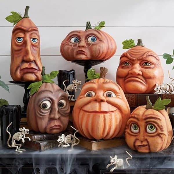 IC Halloween gresskar utendørs dekorasjon hage felt morsom gresskar A5
