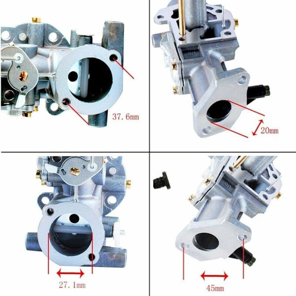 Karburator med karburatorpakningssæt til Briggs & Stratton 498298 Erstatning for 692784 495951 495426 Briggs & Stratton karburator