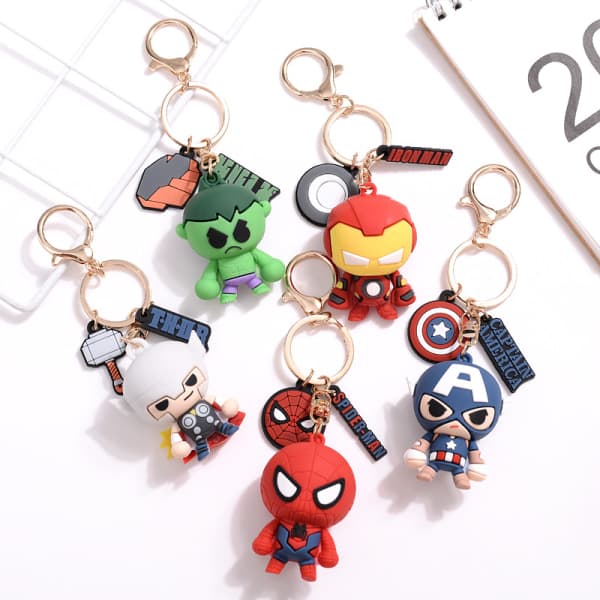 5 kpl Marvel Fan Avaimenperät Supersankari Avengers Avaimenperät Avaimenperä IC