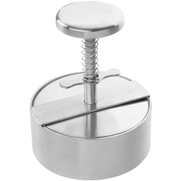IC Justerbar Hamburgerpress 4,5\" Burger Patty Maker 304 Rostfritt
