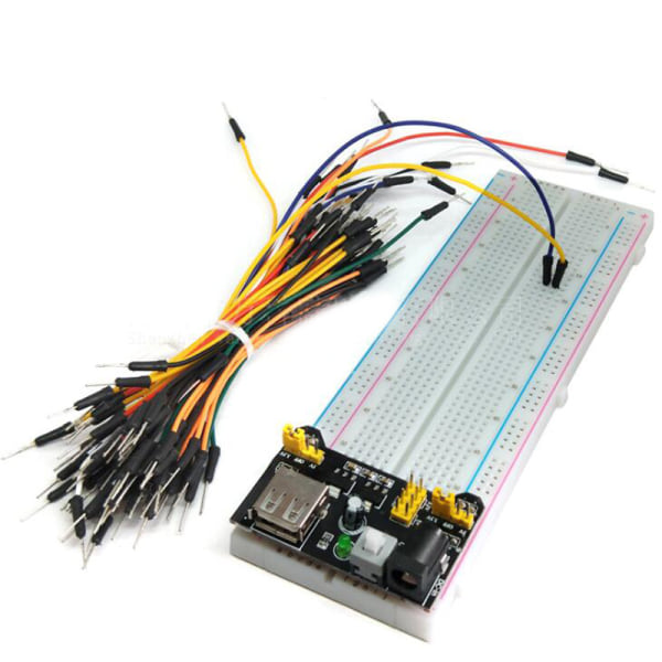 IC 1 sæt mb102 høj kvalitet breadboard strømforsyningsmodul 830 point 65 j MB102