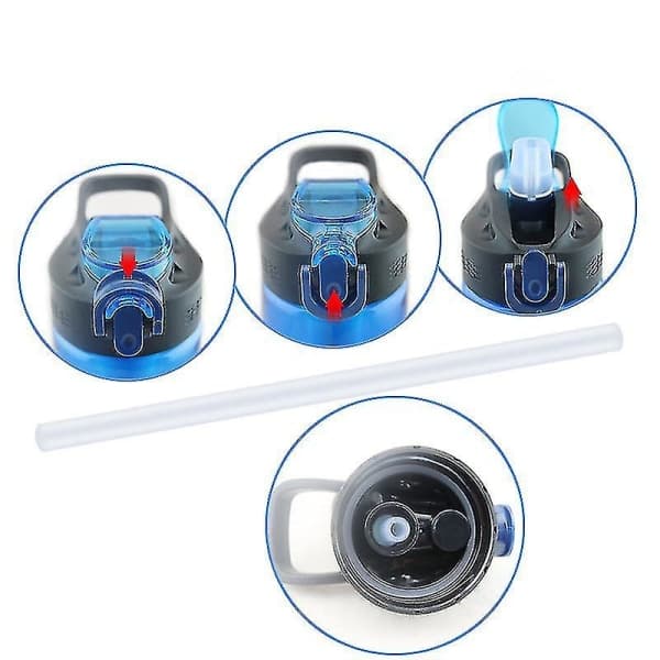 IC 650ml Utomhusvattenfilterflaska Camping Vandringsfilter Vattenflaskarenare Plastvattenkopp