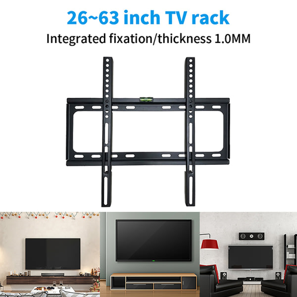 IC 26-63\" TV-feste LCD LED-skjerm Veggfeste Fast TV-ram w/S