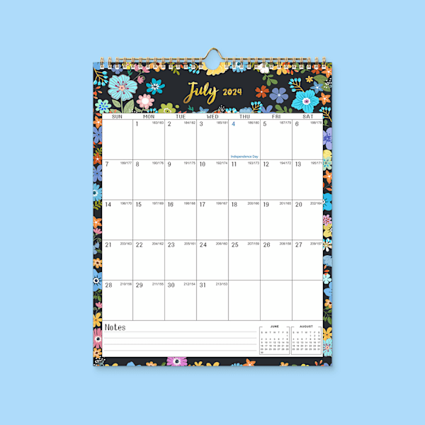 Ny 2025 Engelsk kalender YO spiral vægophæng simpel kreativ kalender europæisk og amerikansk ins skrivebords kalender AJanuary 25-June 26