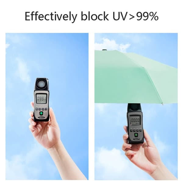 IC Mini Kapsel Paraply Solbeskyttelse og UV-beskyttelse Mørkegrønn One Size