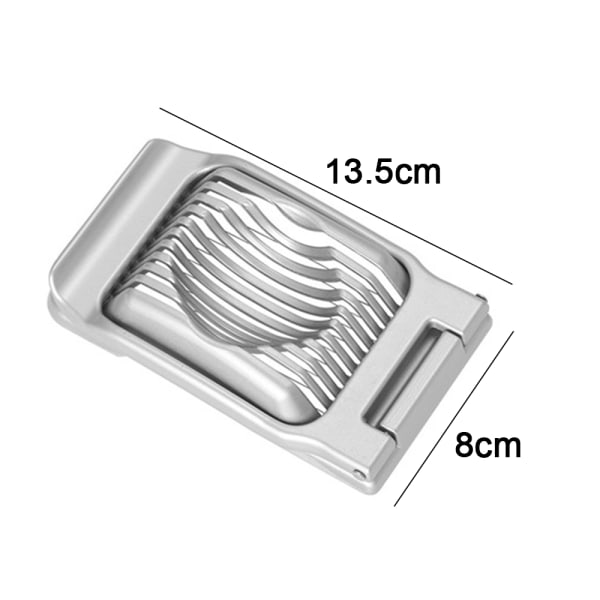 IC Hardkokte Egg Egg Cutter Jordbærskutter Heavy Duty Aluminiums Cutter Rustfritt Ståltråd Multipurpose