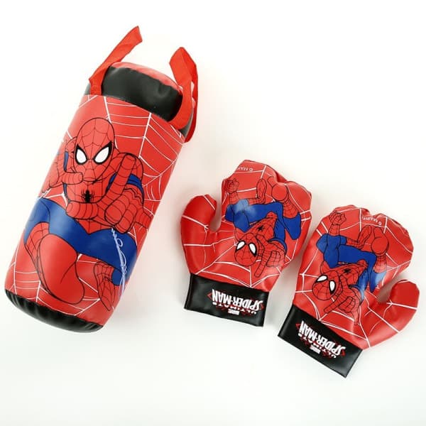 Spiderman Barn Figurleksakshandskar Sandsäcksdräkt Röd