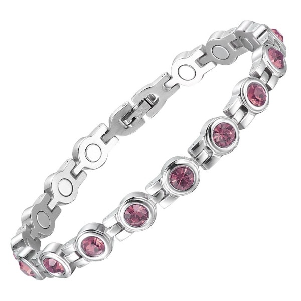 IC Lymfdränerande magnetiskt armband för viktminskning - rosa