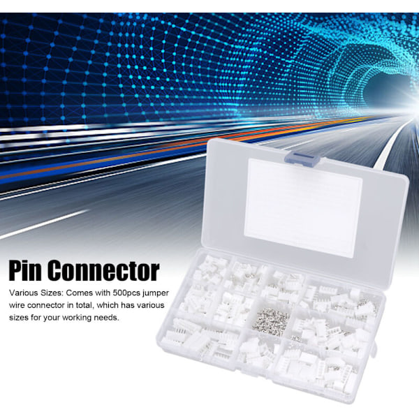 500 st Jumper Wire Connector Terminal 2.54mm Hölje Hona Stift Header Connector Kit, DUBUNS