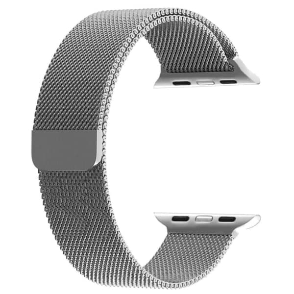 IC Milanese Loop Metall Armbånd Apple Watch 42/44/45/49 mm Sølv Sølv Sølv