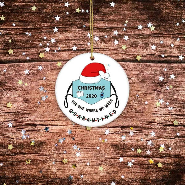 IC Julgranspynt 2020 Ornament Bär Hatt Pandemi