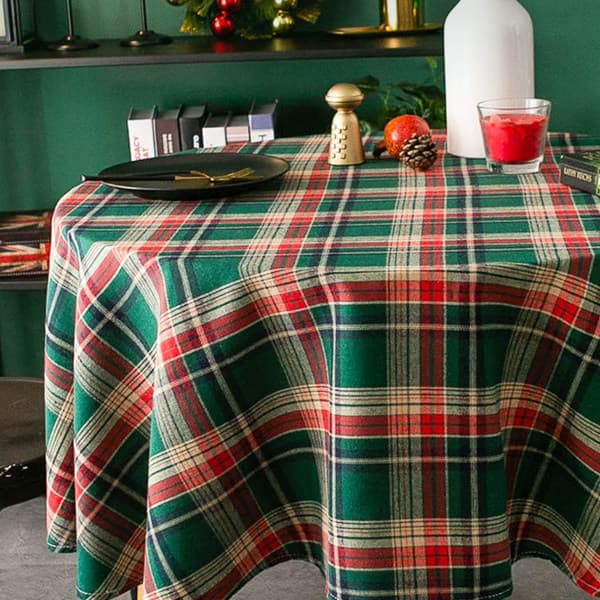 IC Høst duk firkantet julepledd duk rynke 60cm*60cm