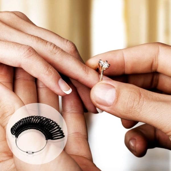 IC Ringmätare/Ringstorleksguide Ringstorleksmätningssats för att mäta ringdiameter, fingermätring