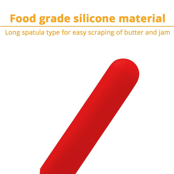 IC Silikonspatel, BPA-fri, non-stick gummispatel kök röd