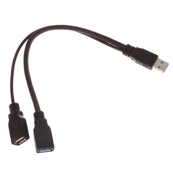 IC Ny USB 3.0 A 1 Han til 2 Porte Data Hub Power Ex