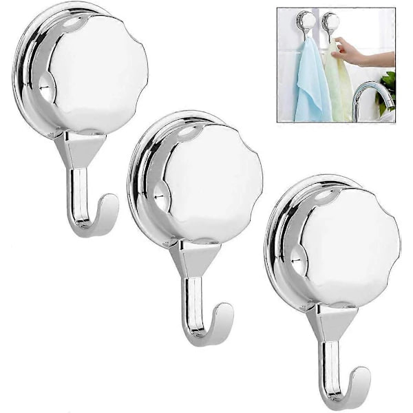 1 Piece Kitchen Suction Cup Hook, Suction Cup Hook Wall Hook, Strong Self-Adhesive Hook for Bathroom, Home Doors [DB]