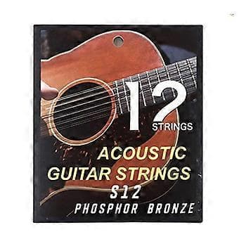 12 stk. akustiske gitarstrenger for 12-strengs klassisk gitartilbehør