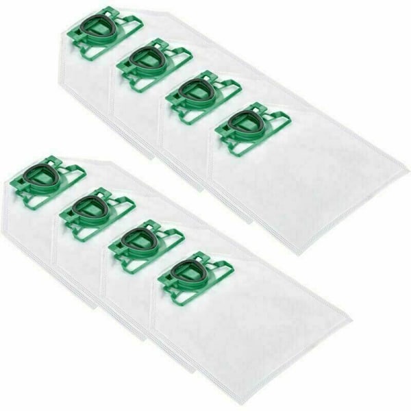 --8 Mikrofleece Dammsugarpåsar Lämpliga för Vorwerk Kobold 200 VK200 FP200.5 Dammpåsar för Allergiker -..DEBUNS