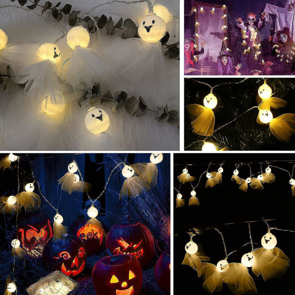 IC Spooky Halloween Lysstreng - 10ft 20leds, 2 lystilstande