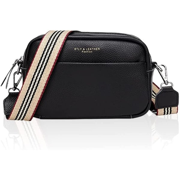 IC Crossbody-väska kvinnor handväska med bred rem