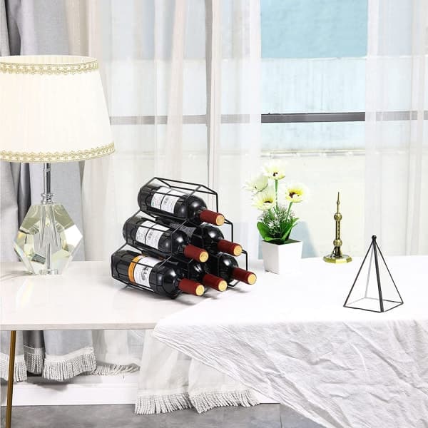 Vinstativ Fritstående Vinflaskeholder, eksklusive vin, 6 flasker Coun