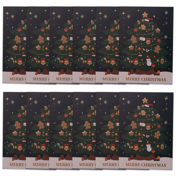 IC Julgratulationskort i ask, Multi-pack set, Vinter stil 3