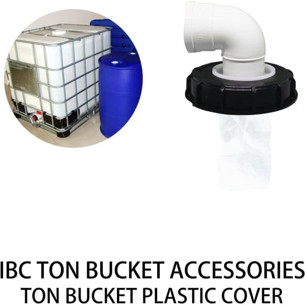IC IBC-låsfilter, tvättbart nylon IBC-tanklås med lås, IBC-tankutlopp