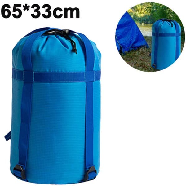 IC Stor höjd 65 * diameter 33 cm utomhussovsäck förstärkt kompressionspåse