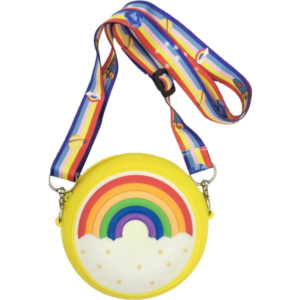 IC Söt Rainbow Mini Handväska Toddler Crossbody Axelväska Messenger Bag