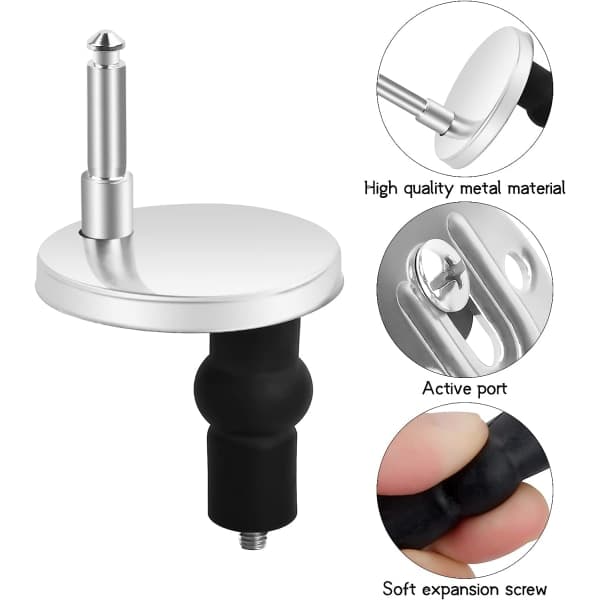 IC Pack Universal Toalettsete Holder Hengsler Deksel Til