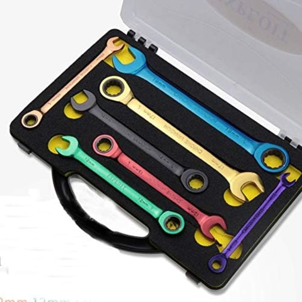 IC Hem & garage mekanik sæt Farve spærrnyckel Tvåfunktions rørlig skiftnyckel sæt (8 mm)