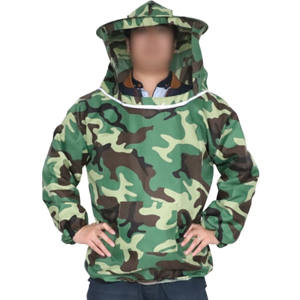 IC Biskyddskläder, kamouflagebiskydd, biodlingsværktøj (camouflage top)