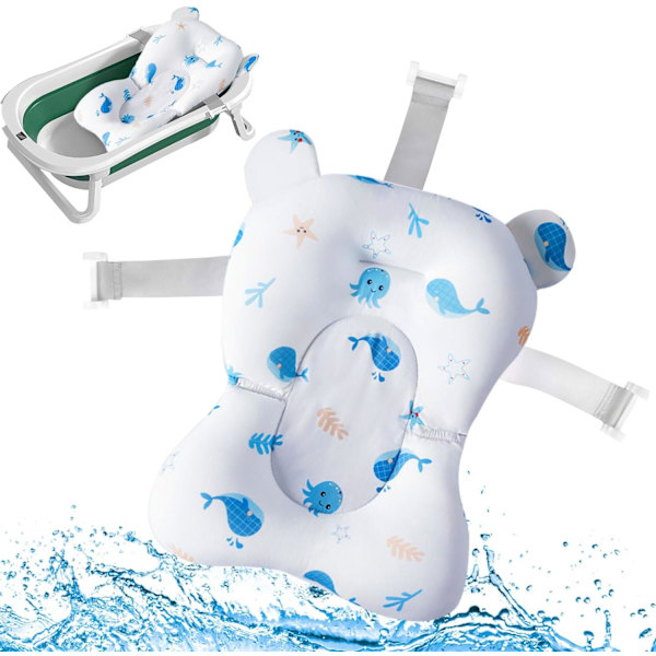Baby badkudde, baby badstol, använd baby badkar insats, spädbarn nyfödd badstol, baby bad badstol, baby bad Sea white