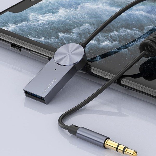 Aux Bluetooth -sovitinadapteri -kaapeli autoon 3,5 mm:n liittimellä