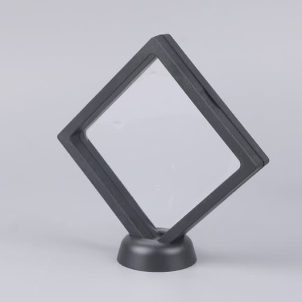 IC 1 stk Anime Figurer Display Case Med Bas Klar Plast Blind Bo Black