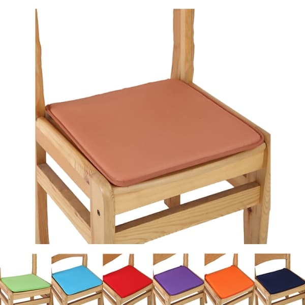 IC Kudde Kontorsstol Trädgård Indoor Dining Sittdyna Tie On Squar orange 6Pcs