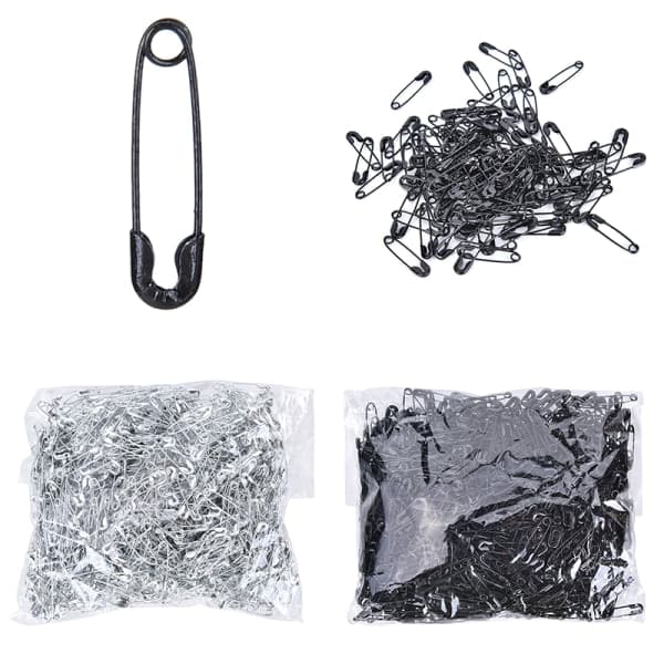 IC 1000 st 000# Säkerhetsnålar Fynd Päronformade säkerhetsnålar för Silver