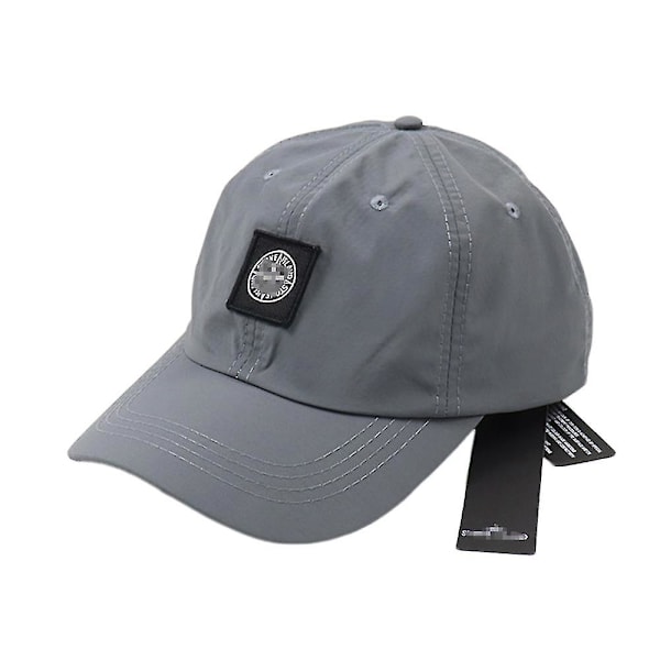 Stone Island Baseball Cap Unisex Herr Dam Justerbar Sommar Utomhus Sport Mössa  (FMY) Grey