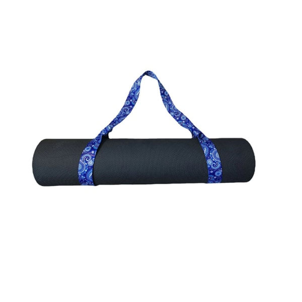 IC Tryckt yogamatta band Bälte Yoga axelrem justerbar A