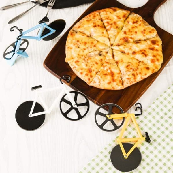 IC Pizza Cutter Cykel, Non-stick Skærhjul Rustfrit Stål