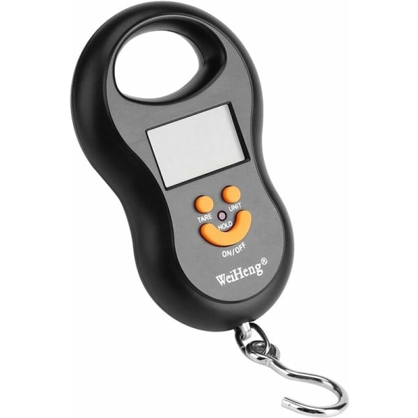 IC Bagagevåg, 50 kg/10 g LCD Digital Fickvåg Bärbar Kran Elektronisk Vågkrok för Resevägning av Flygplan