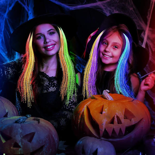 12 stk LED hårpynt, LED hårspenner, lysende hårklips, LED hårklips, lysende leker, til bryllup, jul, halloweenfest a