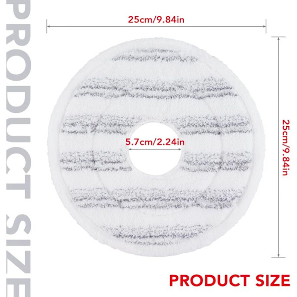 Mikrofiber Spin Mopp Refill, 3-pakning Vaskbare og Gjenbrukbare Moppehode Erstatninger