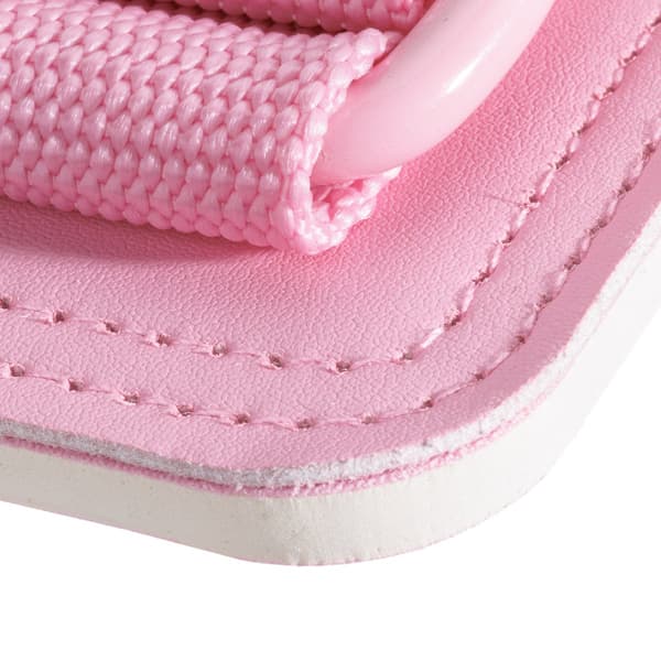 Ankelremmar för kabelmaskin, 2-pack justerbara ankelmanschetter för kickbacks, sätes- och benträning, slitstark polyesterbomull, rosa