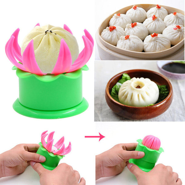 IC Kök DIY Bakverk Paj Dumpling Maker Baozi Form Grøn