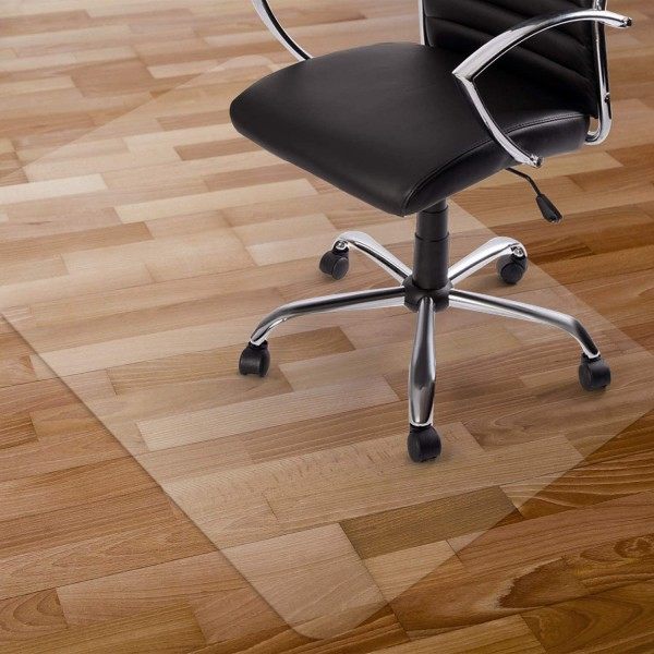 IC Transparent Stolmatte Kontorstol Gulvbeskyttelse 80x120cm Hård