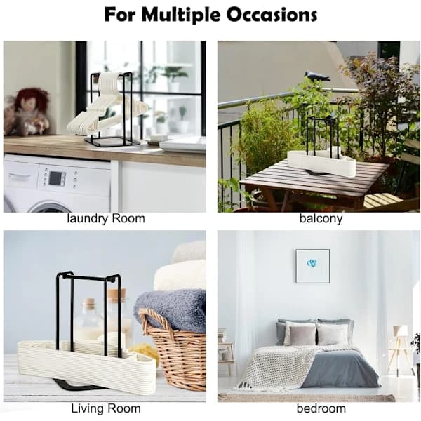 Portable Hanger Organizer Rack Wardrobe Hanger Storage Stacker Holder Laundry