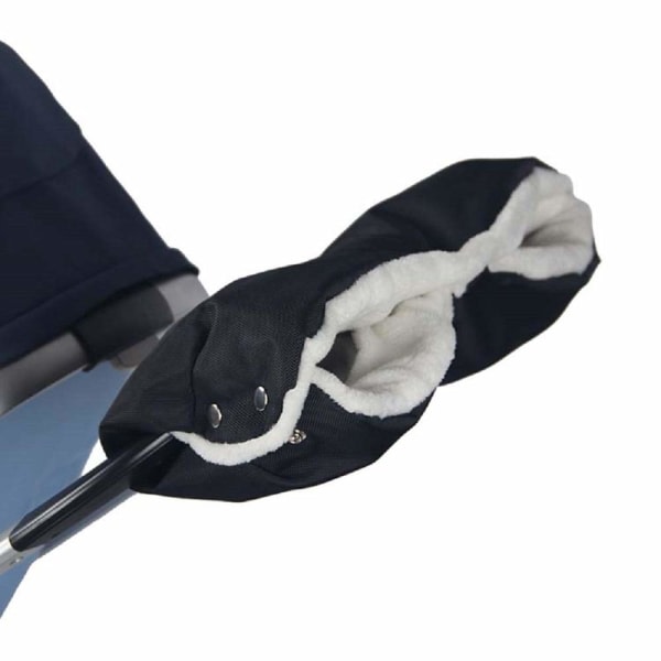 IC Handskar Barnvagn Håndvarmer Håndmuff Fleecehandskar med 4 kardborrekrokar til baby Vindtät og kall