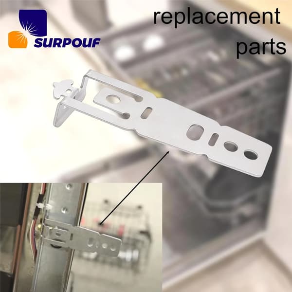 Diskmaskinsmonteringsfäste 4-pack WD01X27759 Reservdelar för GE Hotpoint Diskmaskiner Silver